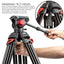 72" 180cm Portable Video Camera Tilt Tripod and Heavy Duty Dolly Bundle