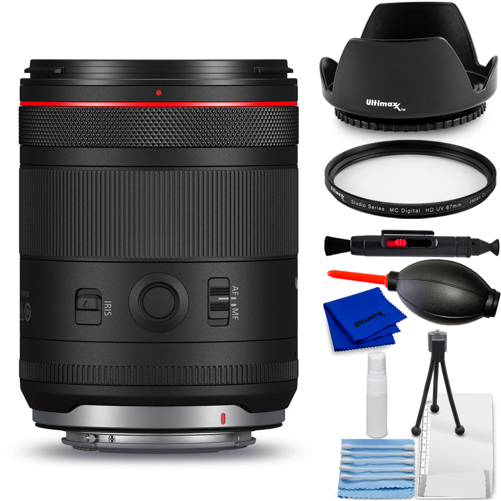 Canon RF 35mm f/1.4 L VCM Lens (Canon RF) 6710C002 - 7PC Accessory Bundle