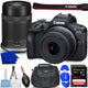 Canon EOS R100 Mirrorless Camera with 18-45mm and 55-210mm Lenses Bundle Canon