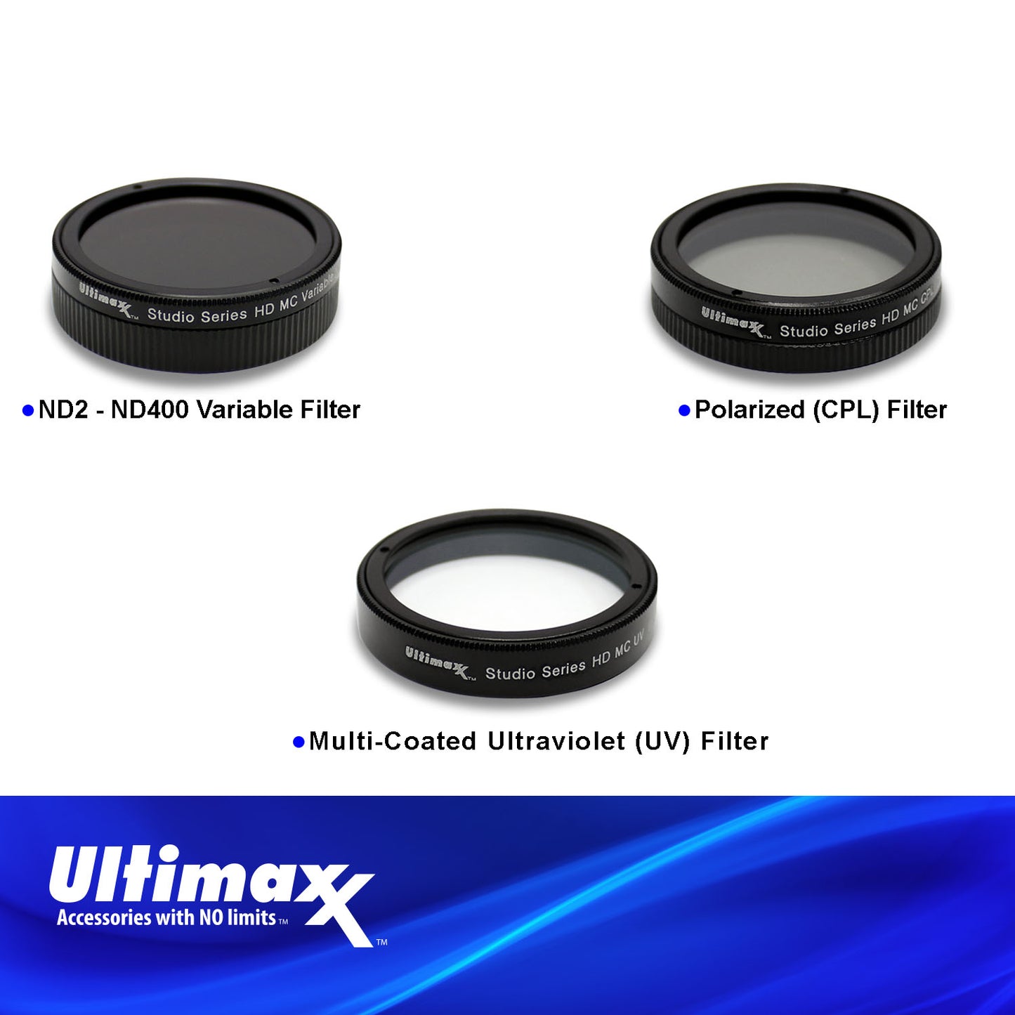 DJI Inspire 2 Zenmuse X4S Filter Kit with Case and UV, CPL, V-ND Filters