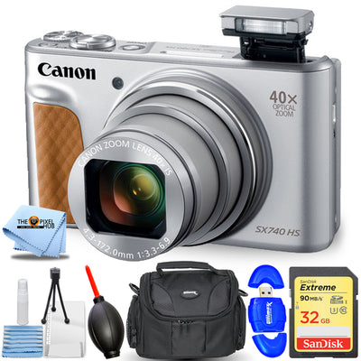 Appareil photo numérique Canon PowerShot SX740 HS (argent) 2956C001 - Ensemble d'accessoires 7 pièces