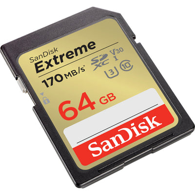 SanDisk 64GB Extreme UHS-I SDXC Memory Card - SDSDXV2-064G-GNCIN