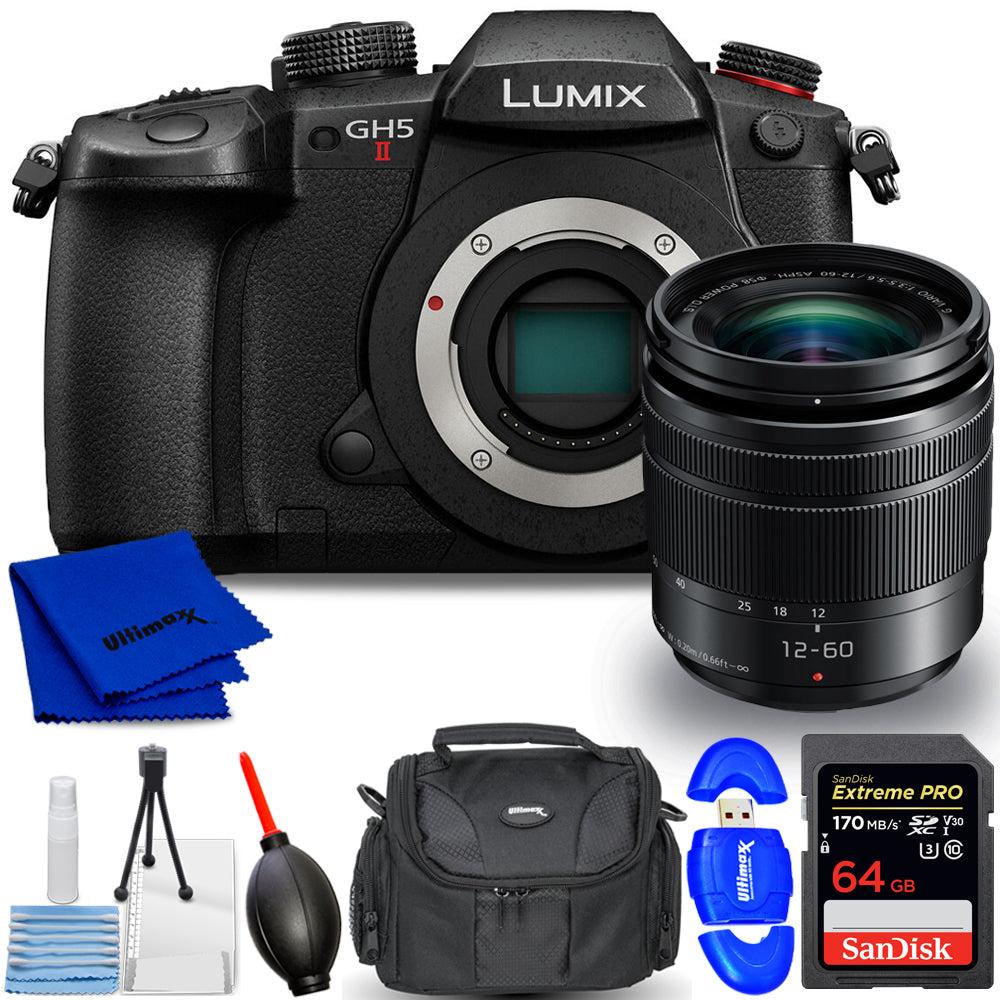 Panasonic Lumix GH5 II Mirrorless Camera with 12-60mm f/3.5-5.6 ASPH. Lens Kit