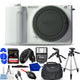 Sony ZV-E10 II Mirrorless Camera (White) ZVE10M2W - 12PC Accessory Bundle Sony