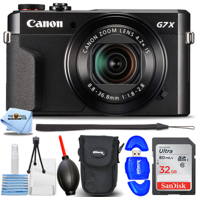 Canon PowerShot G7 X Mark II (Black) Starter Bundle