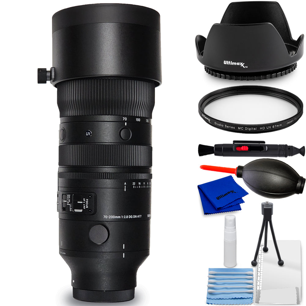 Sigma 70-200mm f/2.8 DG DN OS Sports Lens (Sony E) 591965 - 7PC Accessory Bundle