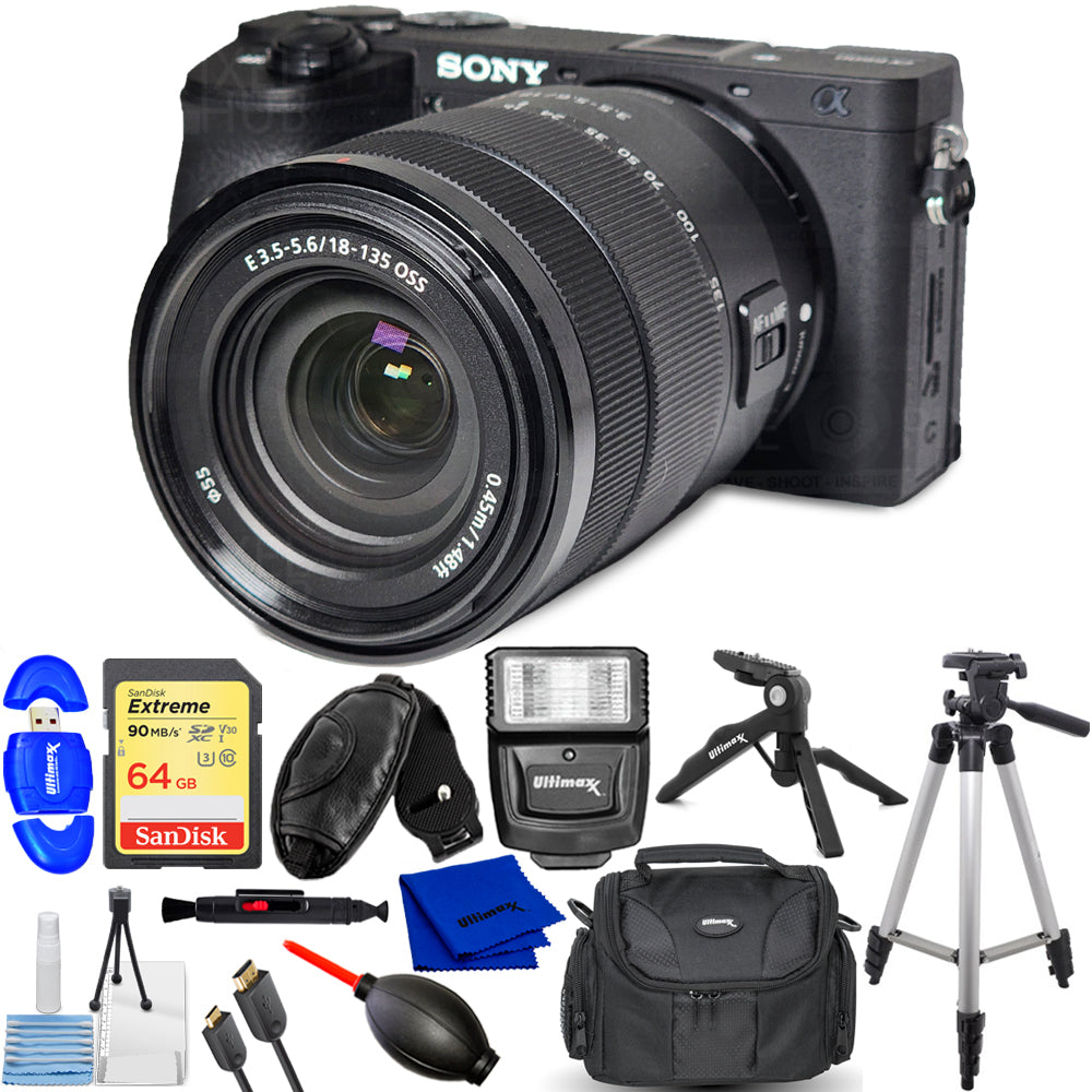 Cliquez pour agrandir
 Appareil photo sans miroir Sony a6600 avec objectif 18-135 mm ILCE6600M/B - Kit d'accessoires 12 pièces