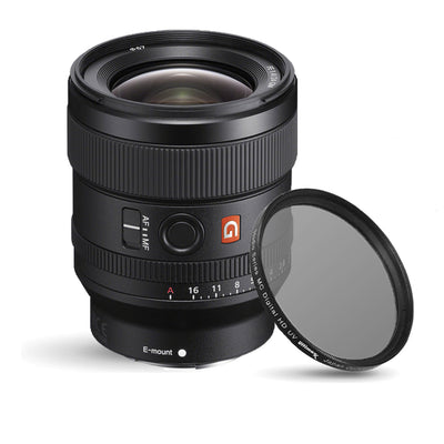 Objectif Sony FE 24 mm f/1.4 GM SEL24F14GM + filtre UV ultraviolet