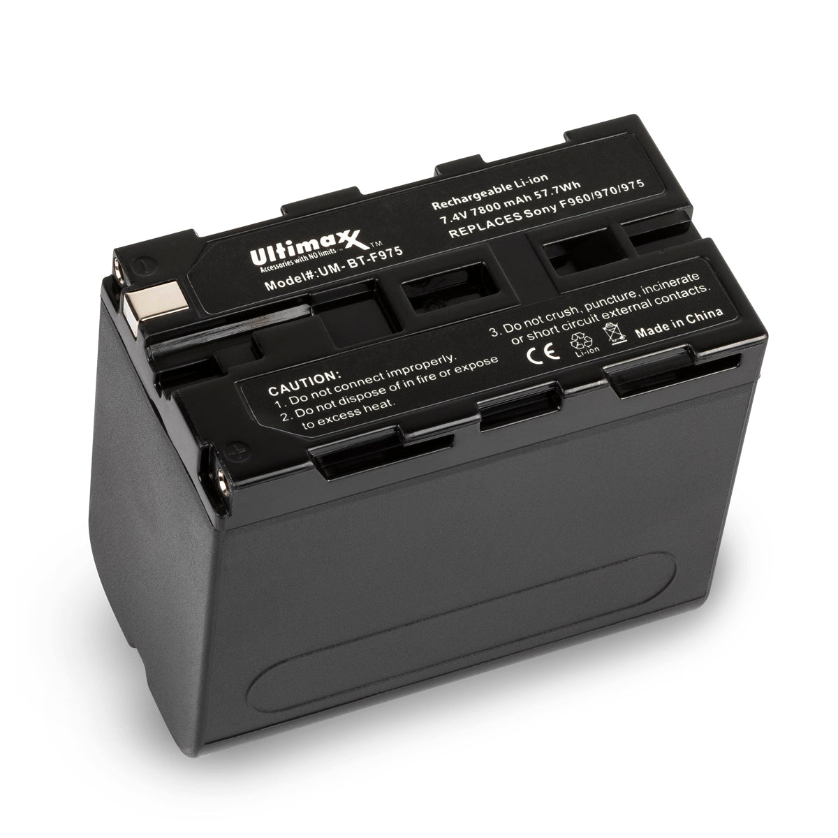 Batterie de remplacement ULTIMAXX pour Sony F960/970/975 - 7800 mah