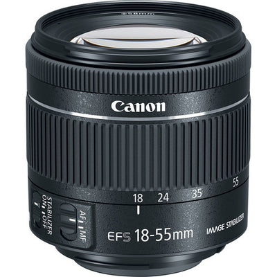 Objectif Canon EF-S 18-55 mm f/4-5.6 IS STM 1620C002 - Neuf dans une boîte blanche