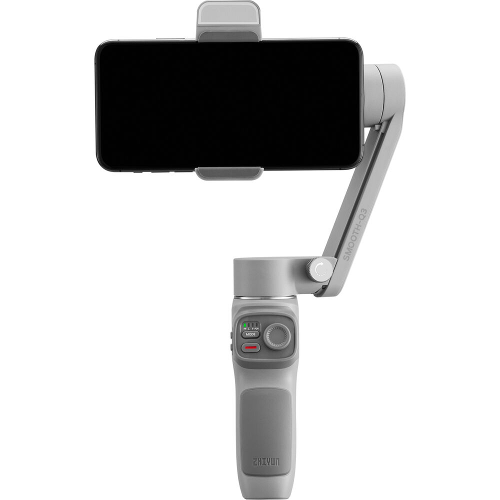 Stabilisateur de cardan pour smartphone Zhiyun-Tech Smooth-Q3 + 64 Go + ensemble d'éclairage LED