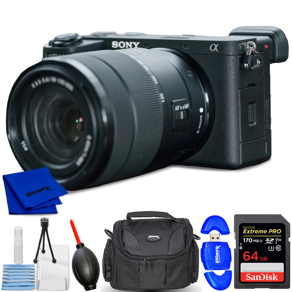 Appareil photo sans miroir Sony a6700 avec objectif 18-135 mm ILCE-6700M/B - Kit d'accessoires 7 pièces