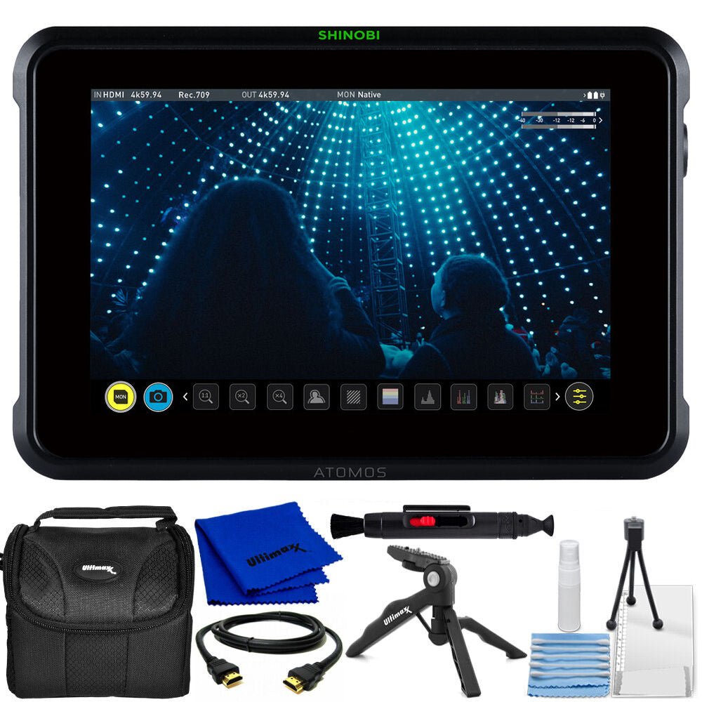 Atomos Shinobi Moniteur HDMI/SDI 4K 7" ATOMSHB002 - Ensemble d'accessoires 7PC