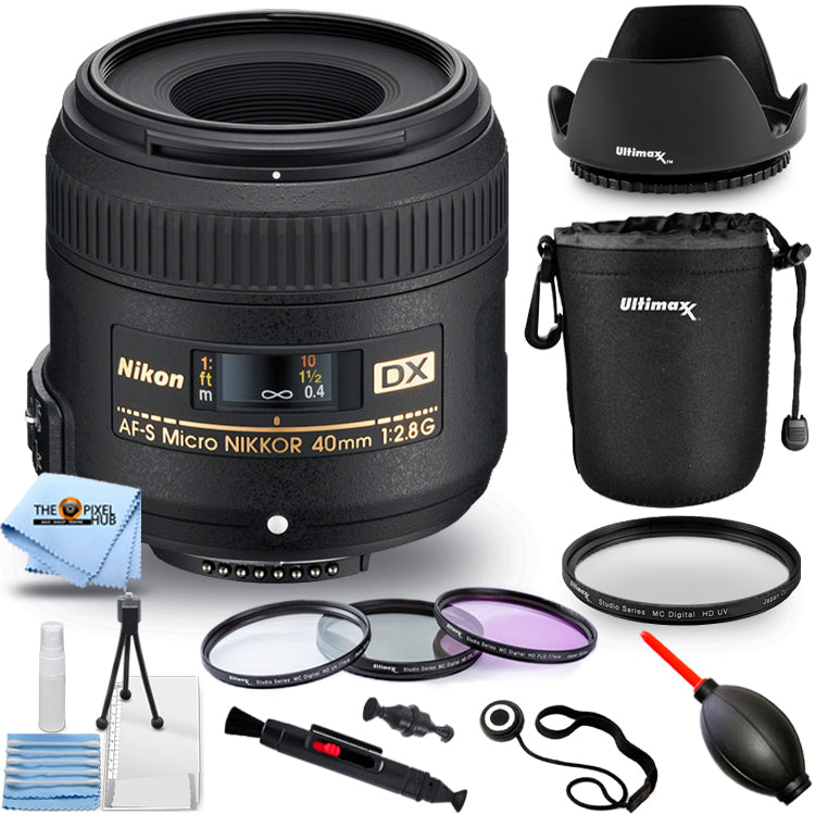 Objectif Nikon AF-S DX Micro-NIKKOR 40 mm f/2.8G (noir) 2200 - Kit de filtres