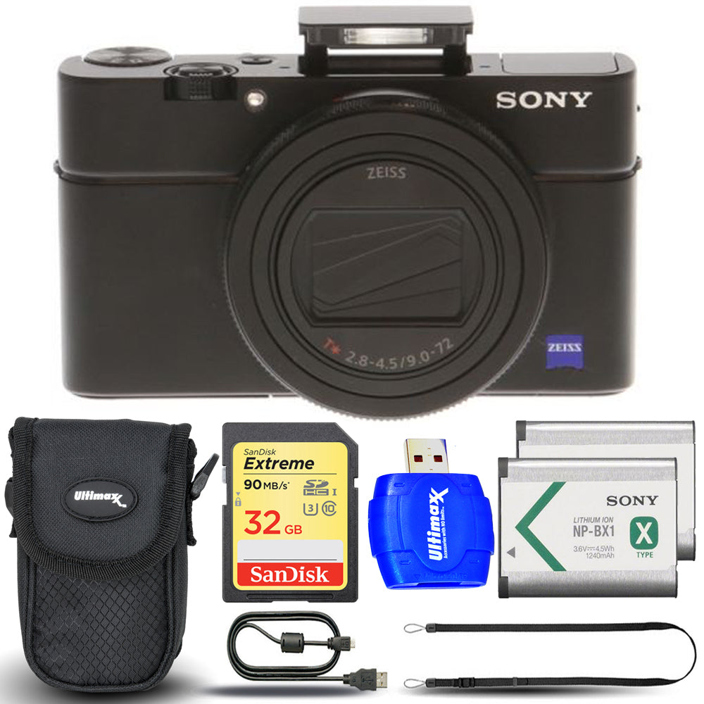 Appareil photo numérique Sony Cyber-shot DSC-RX100 VII + BATTERIE EXT + Pochette 32 Go