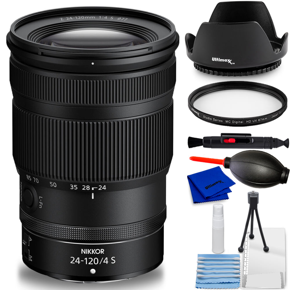 Objectif Nikon NIKKOR Z 24-120 mm f/4 S 20105 - Ensemble d'accessoires 7 pièces