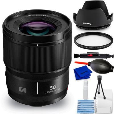 Objectif Panasonic Lumix S 50 mm f/1.8 S-S50 - Ensemble d'accessoires 7 pièces