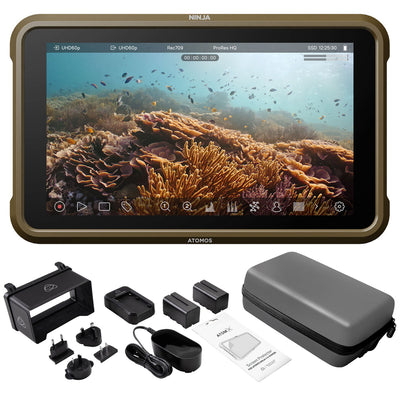 Atomos Ninja Moniteur d'enregistrement HDMI 4K 5,2" ATOMNJA004 + Kit d'accessoires Atomos 5"