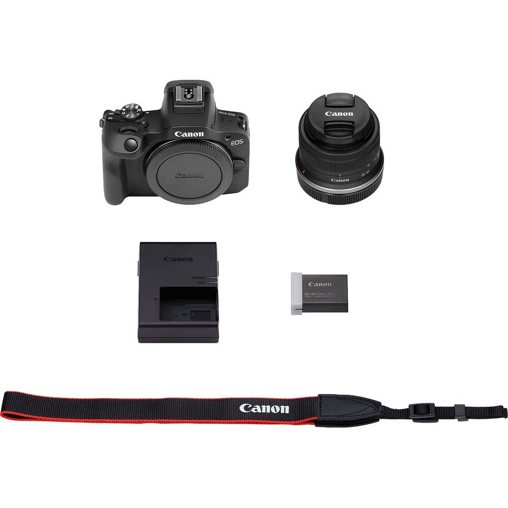 Appareil photo sans miroir Canon EOS R100 avec objectif 18-45 mm - 6052C012