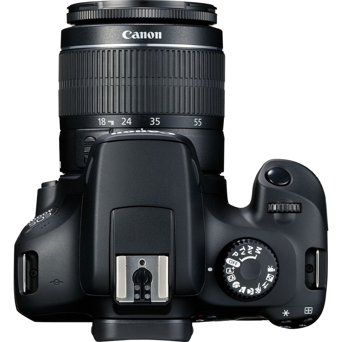 Canon EOS 4000D avec objectif EF-S 18-55mm f/3.5-5.6 III + 32 Go + pack EXT BATT