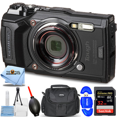 Appareil photo numérique étanche Olympus Tough TG-6 (noir) - Ensemble d'accessoires 7 pièces