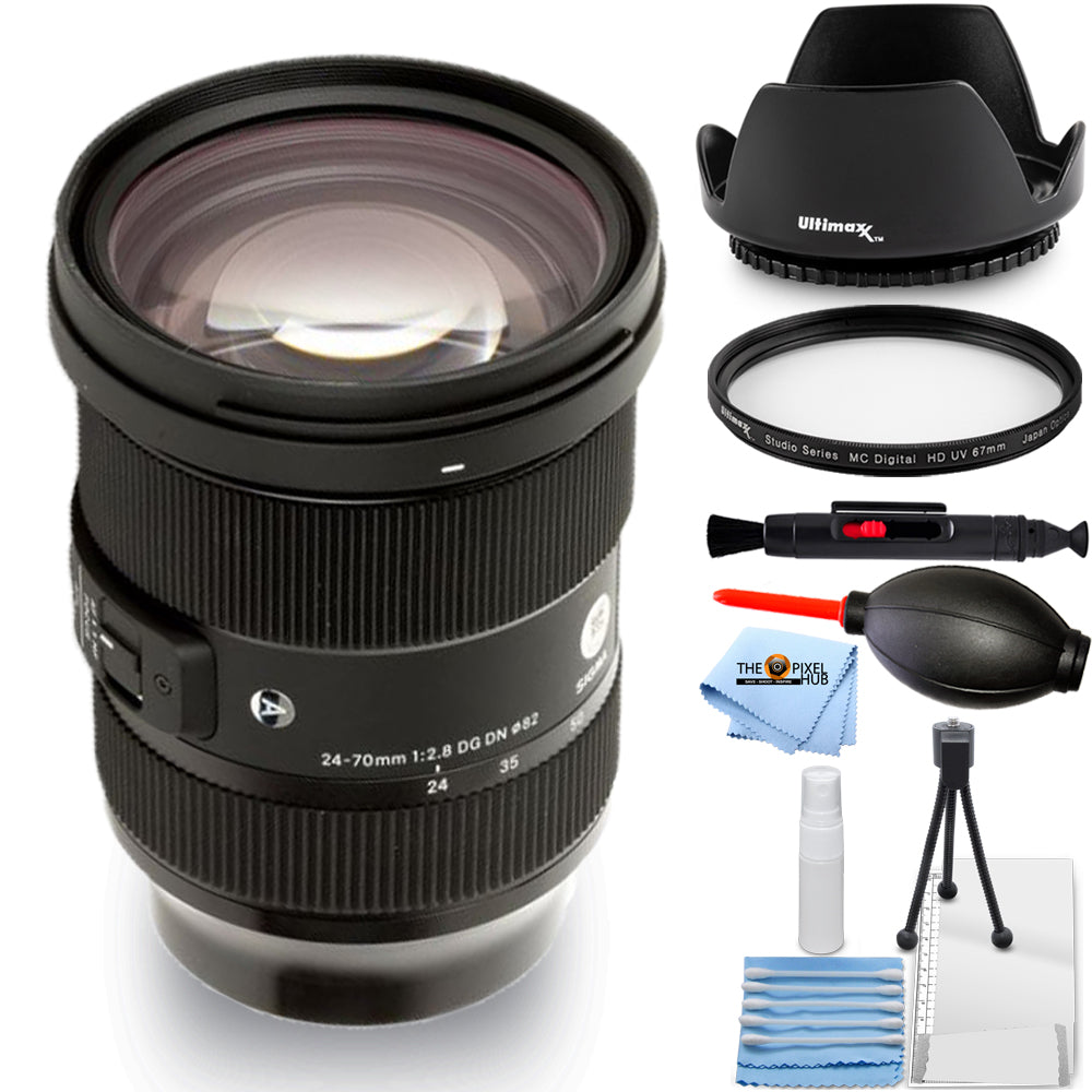 Objectif Sigma 24-70 mm f/2.8 DG DN Art pour Sony E 578965 – Ensemble UV essentiel