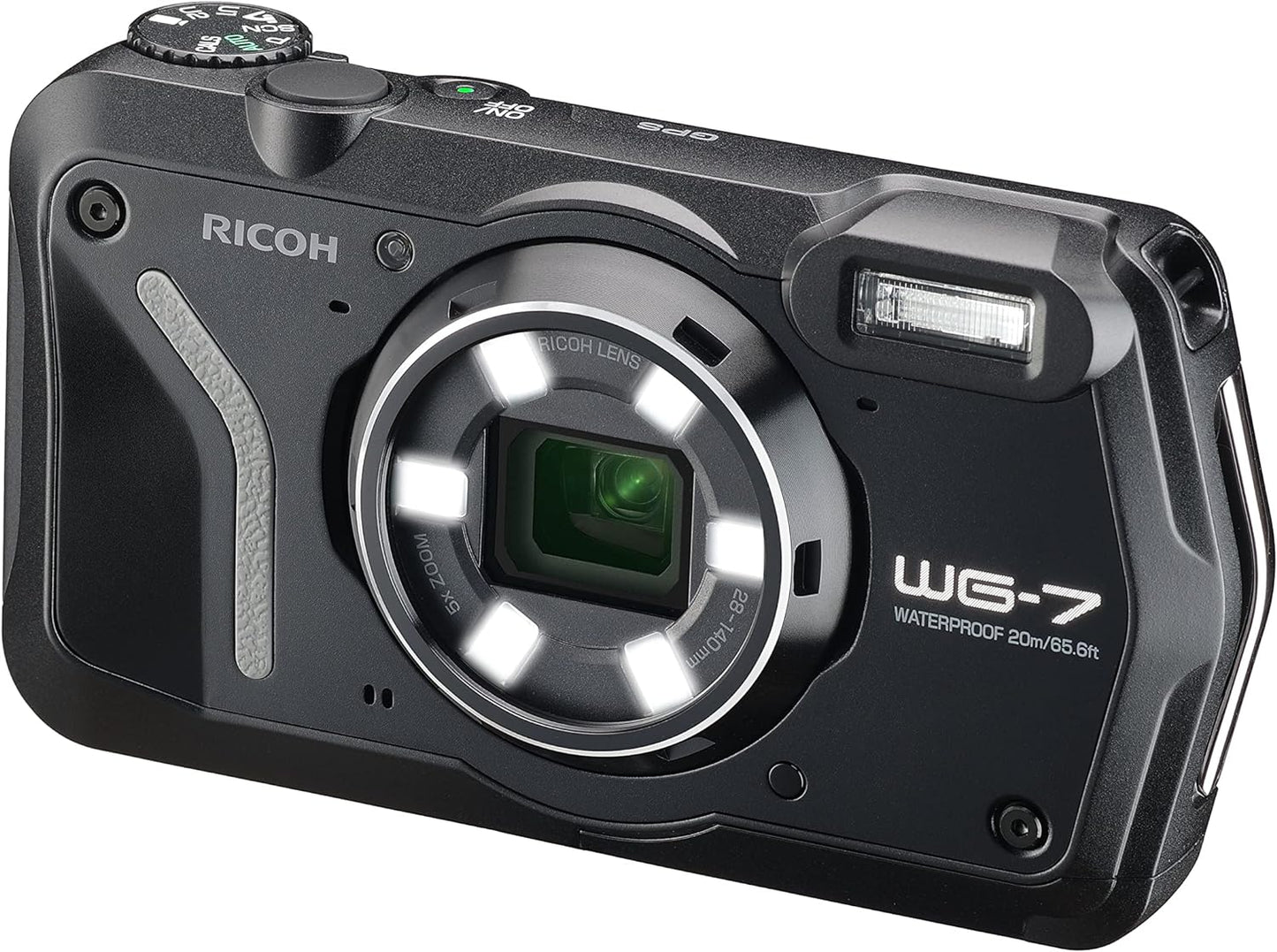 Appareil photo numérique RICOH WG-7 Caméra WEB 4K étanche à l'eau et à la poussière (noir)