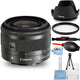 Canon EF-M 15-45mm f/3.5-6.3 IS STM Lens (Graphite) + UV Kit - New in White Box Canon