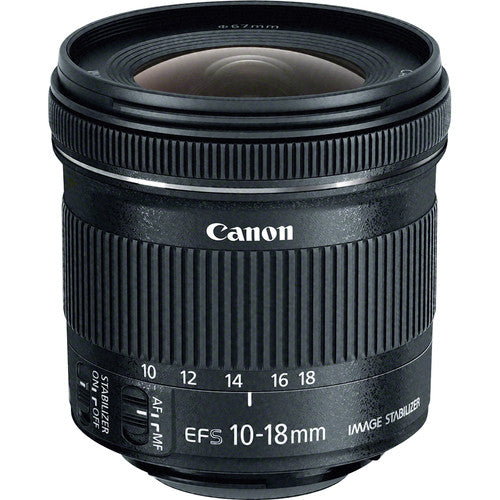 Objectif Canon EF-S 10-18 mm f/4.5-5.6 IS STM 9519B002 - Lot d'accessoires 10 pièces