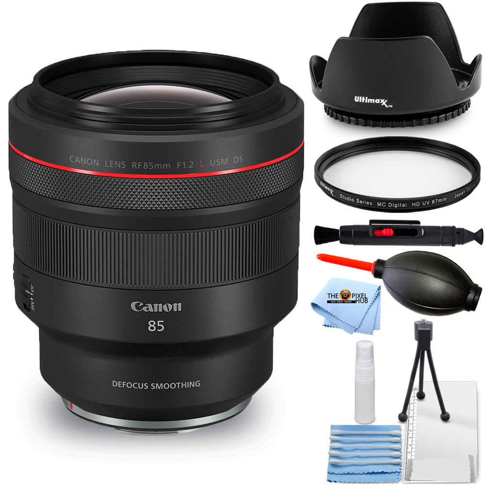 Objectif Canon RF 85 mm f/1,2L USM DS 3450C002 - Ensemble d'accessoires 7 pièces