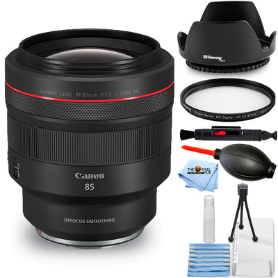 Canon RF 85mm f/1.2L USM DS Lens 3450C002 - 7PC Accessory Bundle