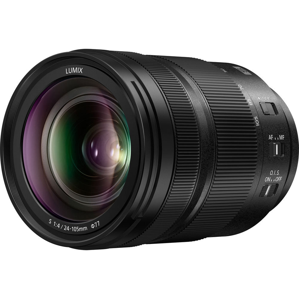 Objectif Macro OIS Panasonic Lumix S 24-105 mm f/4 S-R24105 - Ensemble d'accessoires 7 pièces