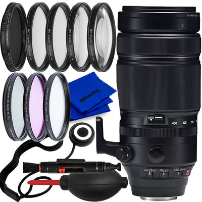 Objectif Fujifilm XF 100-400mm f/4.5-5.6 R LM OIS WR 16501109 - Ensemble d'accessoires 8 pièces