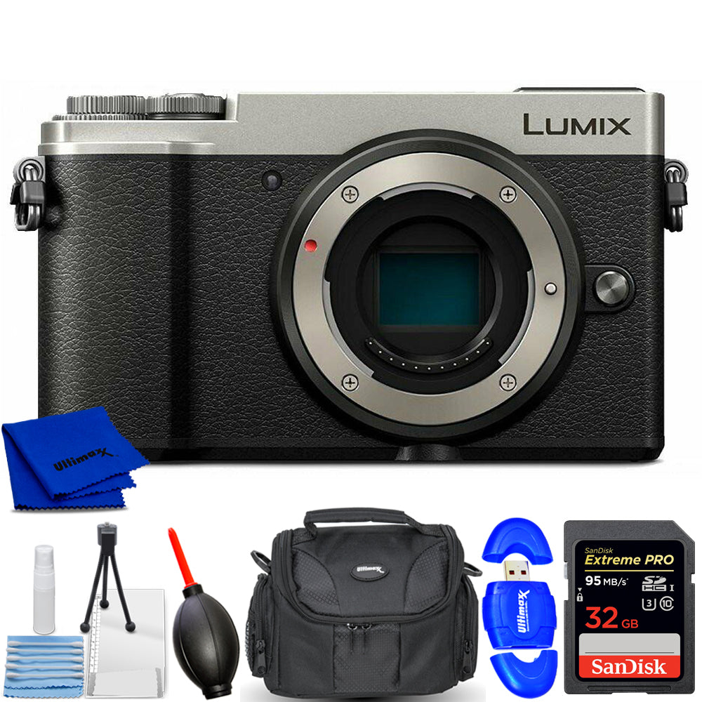 Cliquez pour agrandir
 Panasonic Lumix DC-GX9 Appareil photo numérique sans miroir (corps, argent) – Lot de 7 pièces