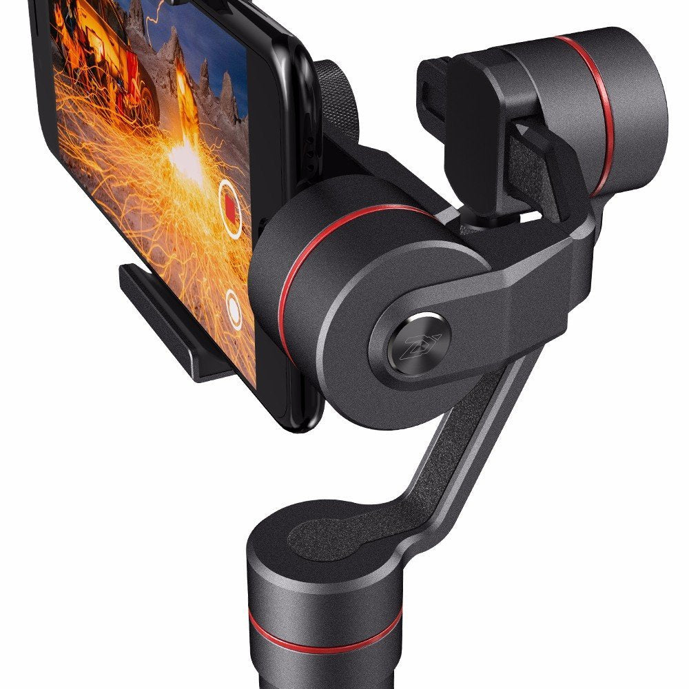 Stabilisateur de cardan à 3 axes portatif Zhiyun-Tech Smooth-3 pour smartphones (noir)