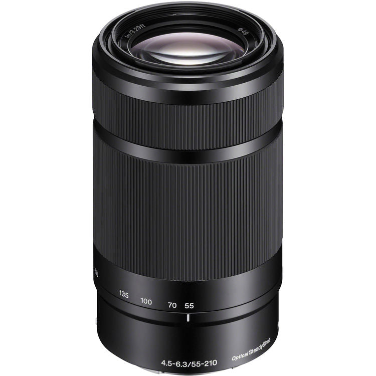 Objectif Sony E 55-210 mm f/4.5-6.3 OSS (noir) SEL55210/B Boîte blanche