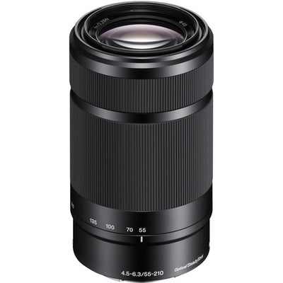 Objectif Sony E 55-210 mm f/4.5-6.3 OSS (noir) SEL55210/B Boîte blanche