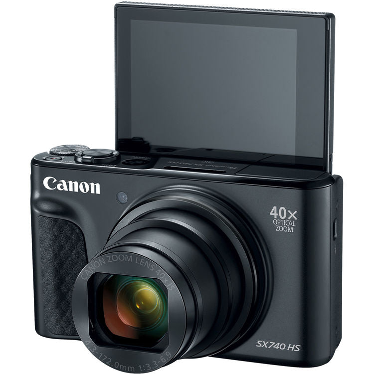 Picture 1 of 7

Canon PowerShot SX740 HS Digital Camera (Black) 2955C001 - 7PC Accessory Bundle