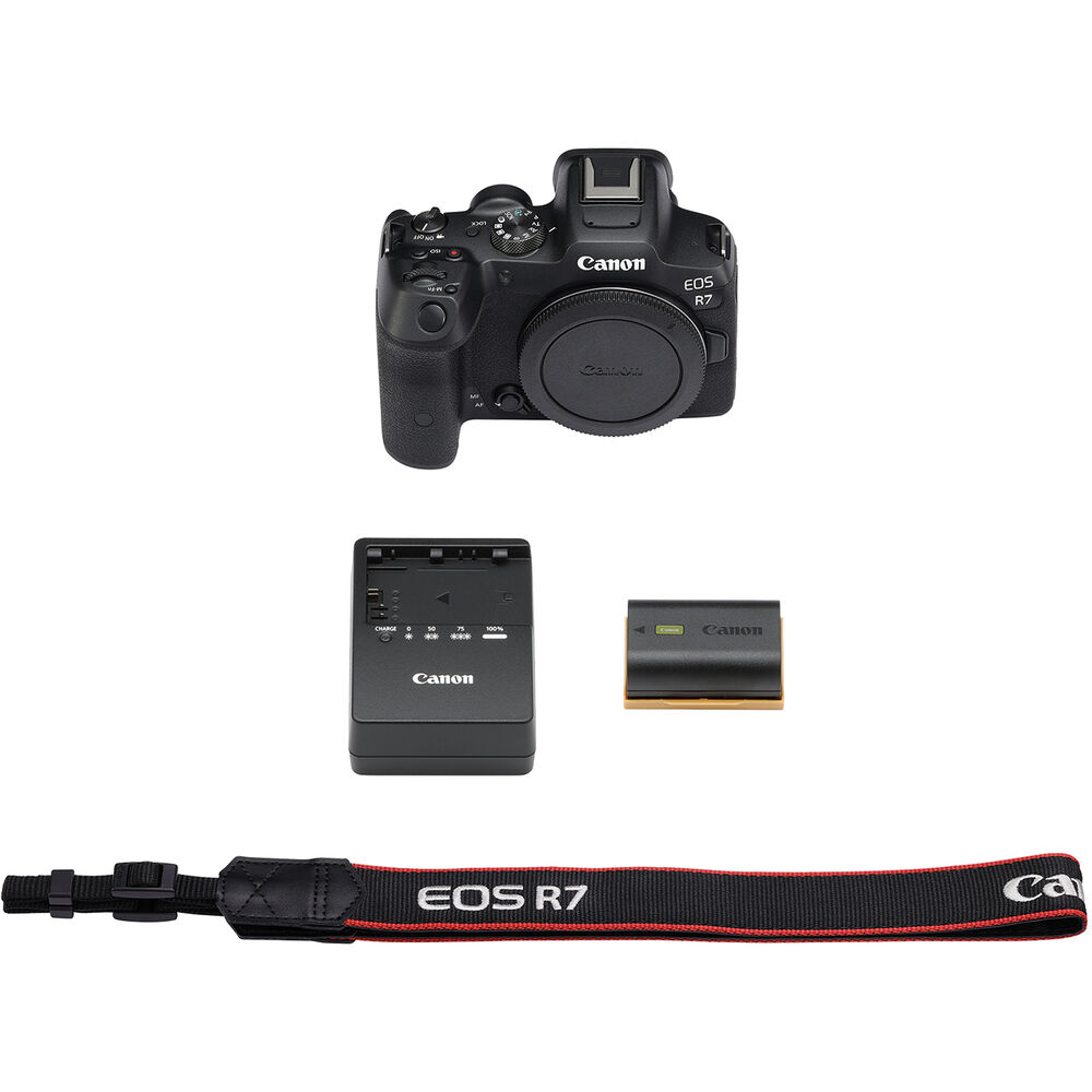 Appareil photo sans miroir Canon EOS R7 5137C002 - Ensemble d'accessoires 7 pièces