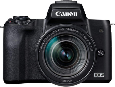 Canon EOS M50 Mark II Mirrorless Camera with EF-M 18-150mm IS STM (Black)