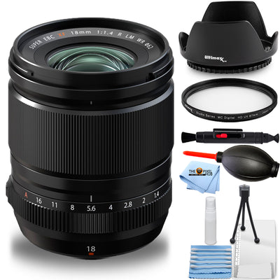 Objectif FUJIFILM XF 18 mm f/1.4 R LM WR 16673794 - Lot d'accessoires 7 pièces