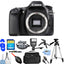 Canon EOS 80D 24.2MP DSLR Camera (Body Only) 1263C004 + 32GB + Flash Bundle