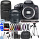 Canon EOS Rebel T8i with 18-55mm + 75-300mm III Lens + 64GB + Filter Kit Bundle Canon