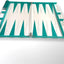 Lucite Acrylique Backgammon Set 45,7 cm Grande planche de qualité supérieure + pièces (Turquois clair)