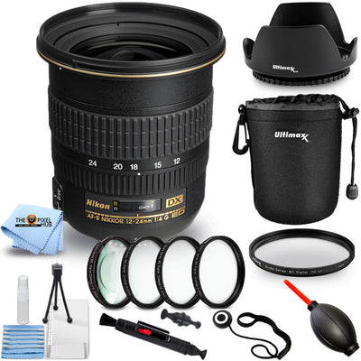 Objectif Nikon AF-S DX Zoom-NIKKOR 12-24 mm f/4G IF-ED - Ensemble d'objectifs macro/gros plan