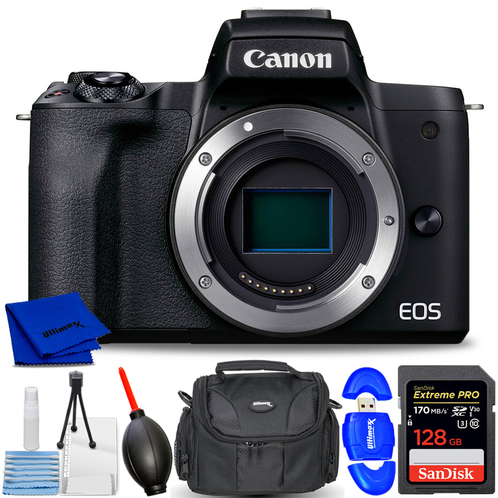 Appareil photo sans miroir Canon EOS M50 Mark II (noir) 4728C001 - Ensemble d'accessoires 7 pièces