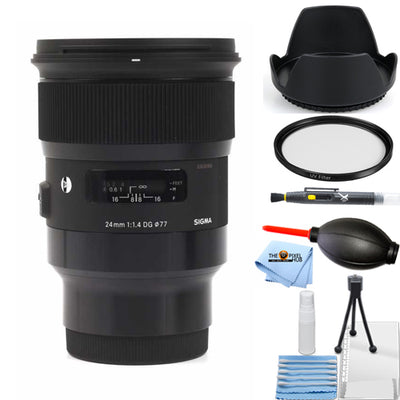 Objectif Sigma 24 mm f/1.4 DG HSM Art pour Sony E 401965 – Ensemble de filtres UV essentiels