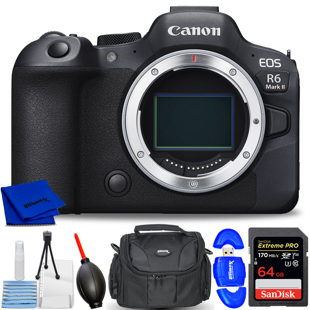 Appareil photo sans miroir Canon EOS R6 Mark II 5666C002 - Ensemble d'accessoires 7 pièces