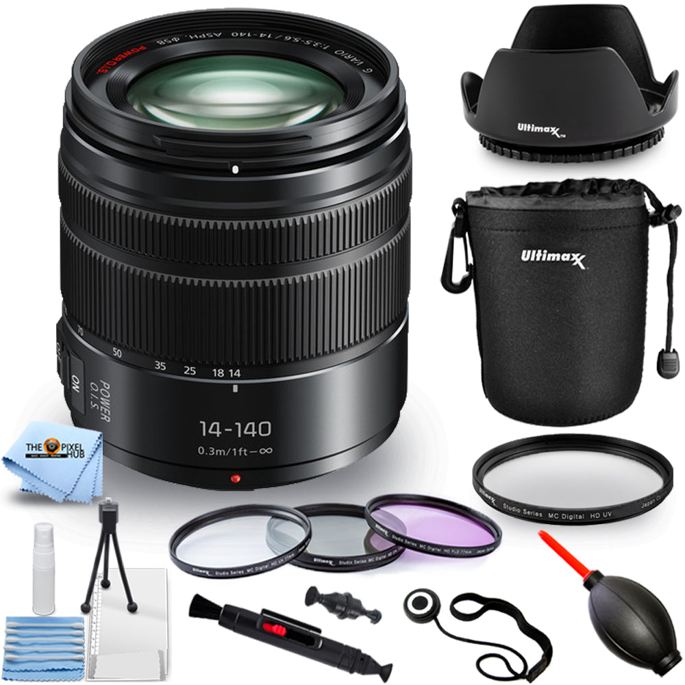 Panasonic Lumix G Vario 14-140mm II ASPH. Objectif POWER OIS - Lot de 10 pièces