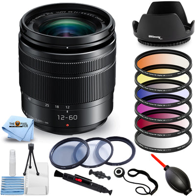 Panasonic Lumix G Vario 12-60mm f/3.5-5.6 ASPH. POWER O.I.S. Lens - Filter Kit